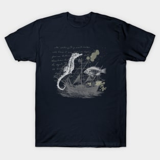 Vintage, Steampunk Seahorse T-Shirt